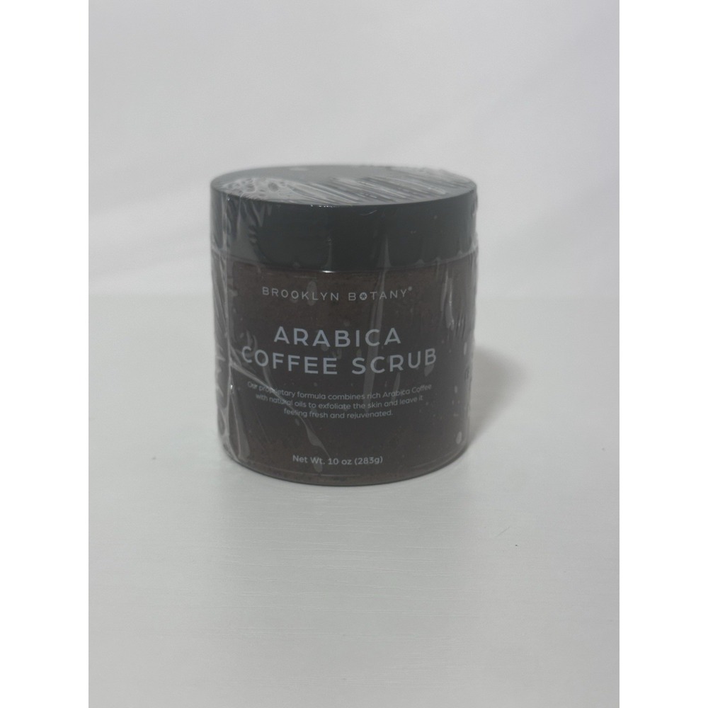 BROOKLYN BOTANY ARABICA COFFEE BODY SCRUB & FACE SCRUB - 10 oz SEALED